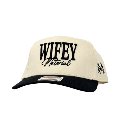 MHC Wifey Material Trucker Hat: White/Bottomland Otto