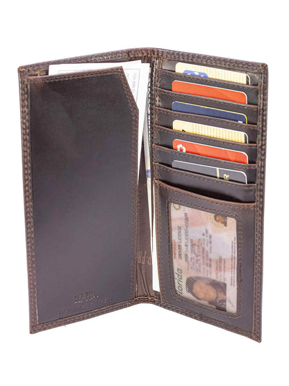 Alabama Crimson Tide Collegiate Secretary Leather Wallet.: UAL Crazyhorse