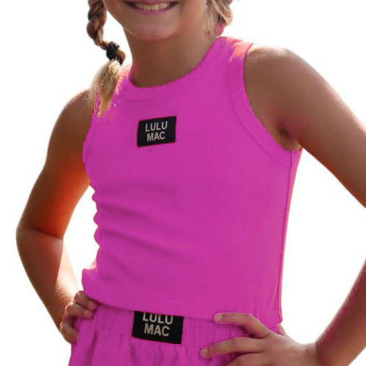 KIDS SOLID TANK LM-KTK-1000 HOT PINK: HOT PINK