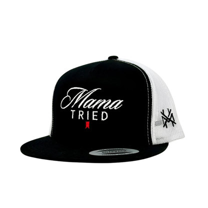 MHC Mama Tried Ultra Trucker Hat: Mossy Oak Breakup Country/Natural Otto