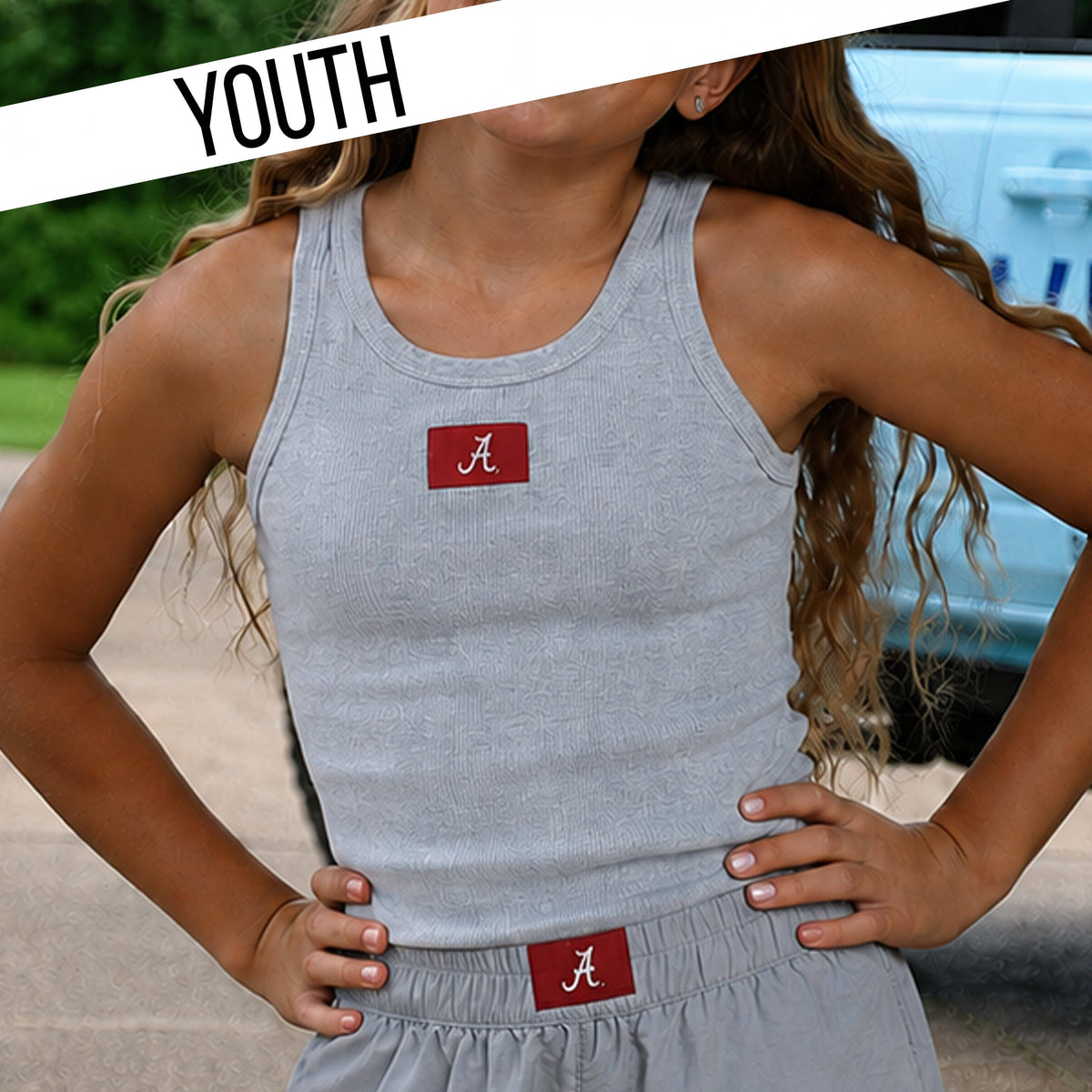 YOUTH ALABAMA TANK - GREY