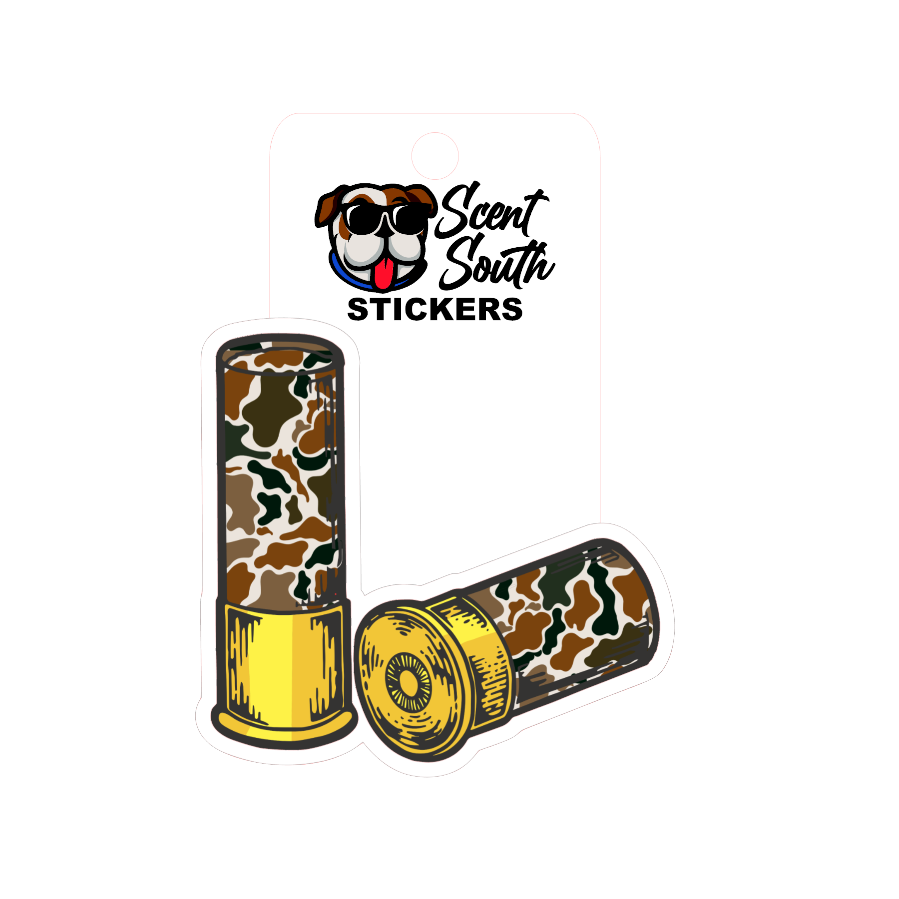 Camo shells - Sticker – Delta Marsh Outfitters