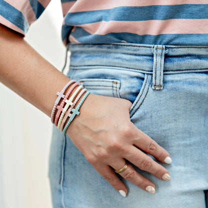 Jesus Bracelets - 5 Packs: Cotton Candy
