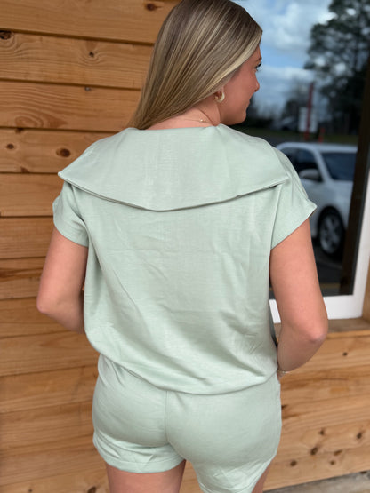 Seafoam Two Piece Scuba Set: Seafoam