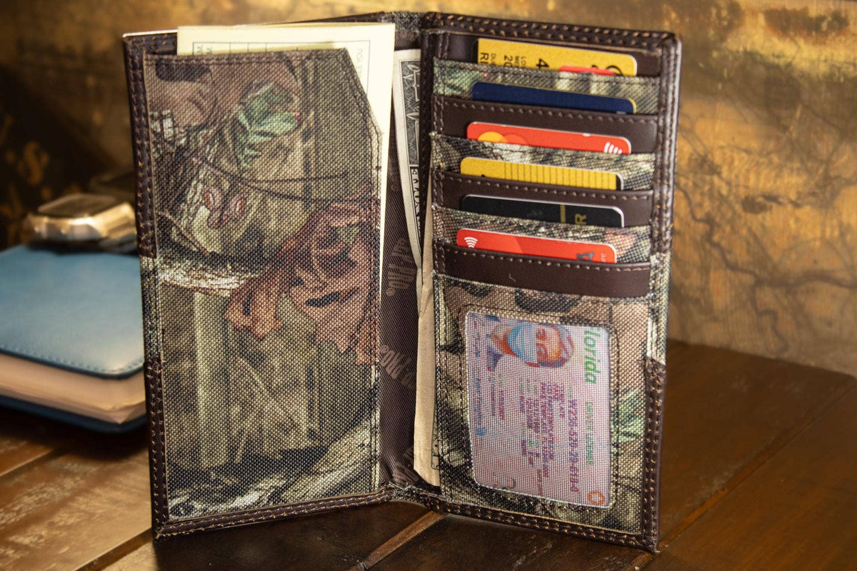 Alabama Crimson Tide Mossy Oak Wallets.: Slim Front Pocket