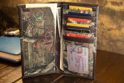 Alabama Crimson Tide Mossy Oak Wallets.: Slim Front Pocket