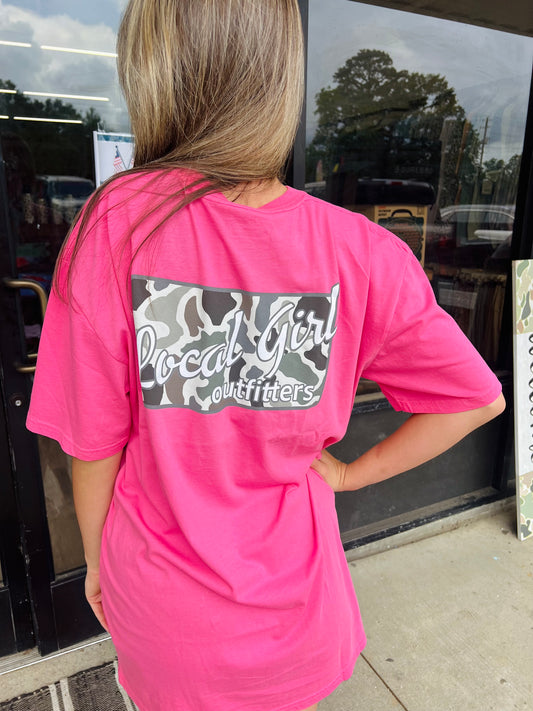 Local Girl  Localflage Plate SS Tee - Crunchberry