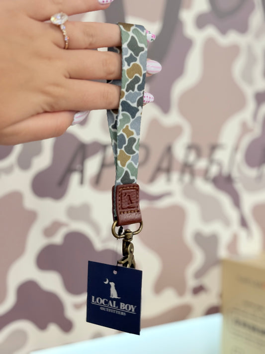 Local Boy Outfitters Wrist Lanyard - Forest Camo Bluff