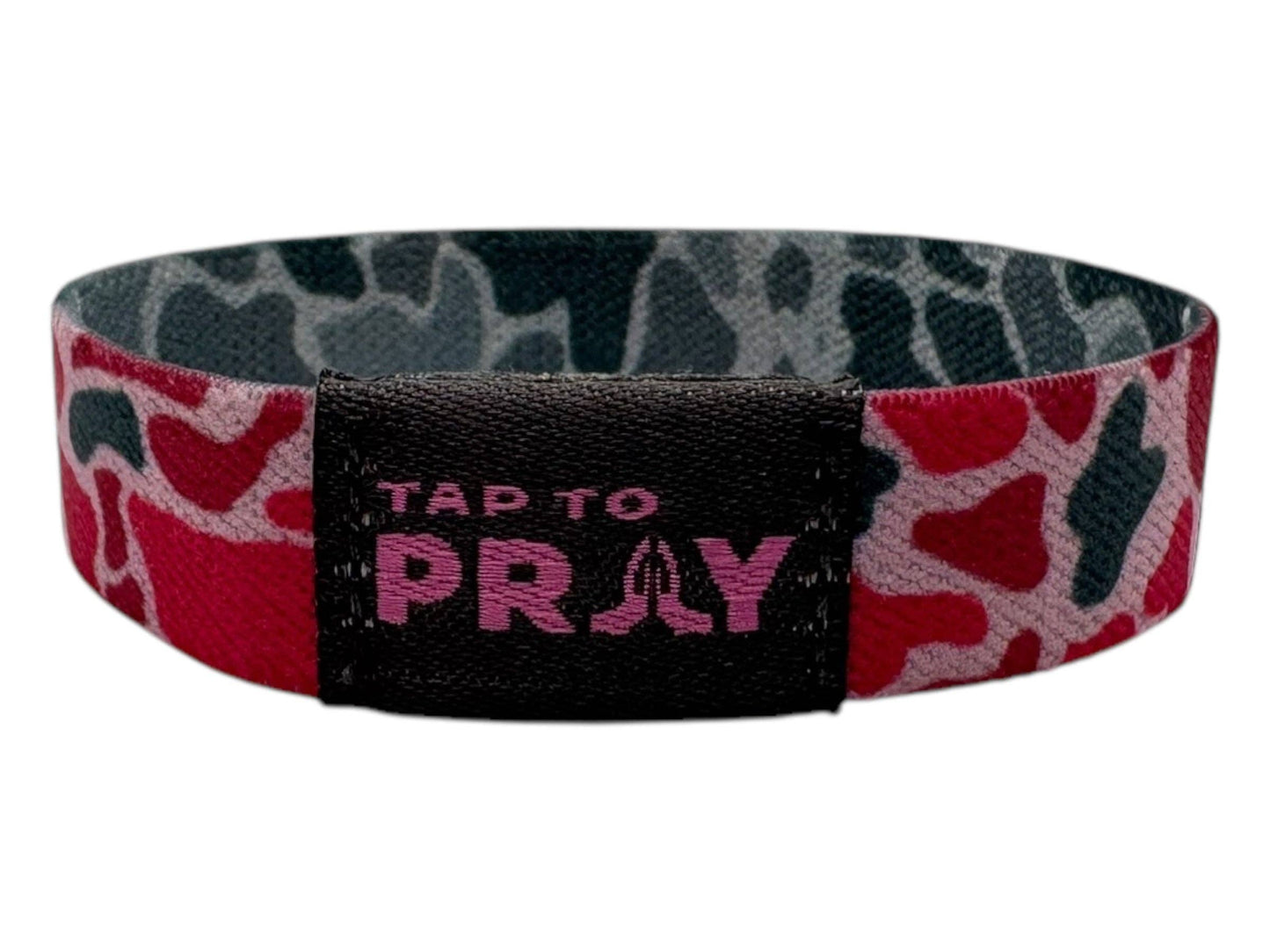 Tap To Pray™ Wristbands - River Rock Camo Pink & Ash: X-Small