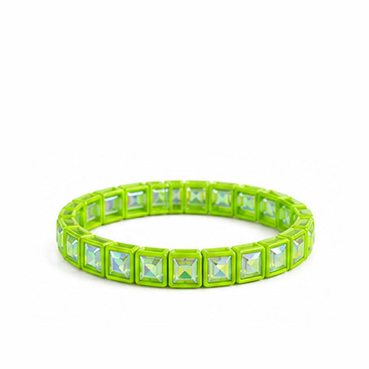 LULU MAC Lime Rhinestone Bracelet