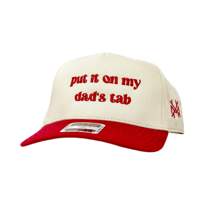 MHC Put It On My Dad's Tab Trucker Hat: Royal/Natural Otto