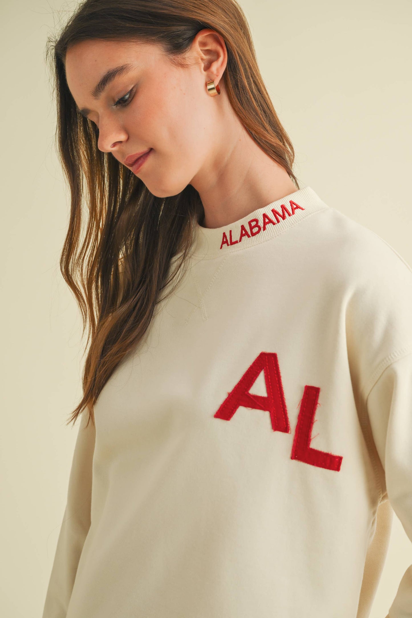 CRIMSON TIDE PRINT PULLOVER SWEATER