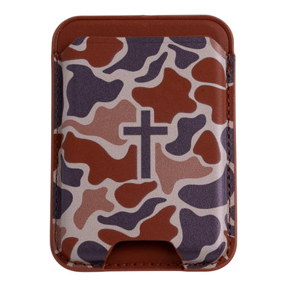 Tap To Pray® Magnetic Wallets: Chestnut