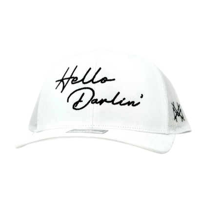 MHC Hello Darlin Trucker Hat: Mossy Oak Breakup Country/ Black Otto