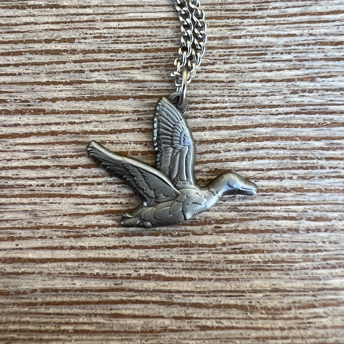 Duck It Silver - Stainless Steel Necklace