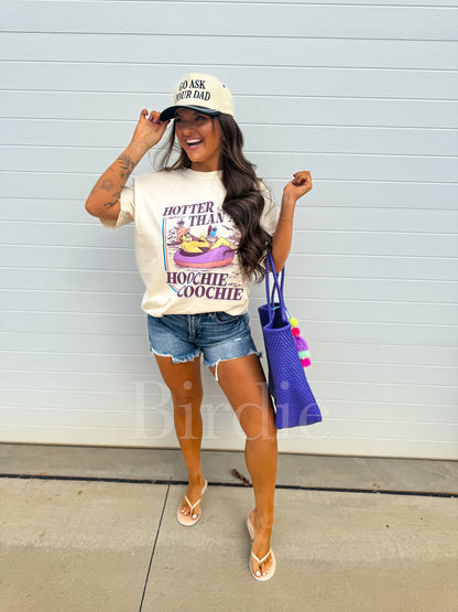 Hotter Than A Hoochie Graphic Tee on Ivory
