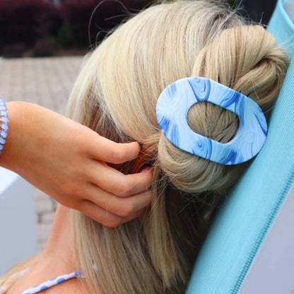 TELETIE Tide & True | Medium | Flat Round Hair Clip