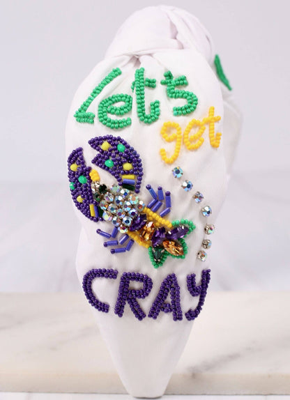 Let's Get Cray Headband WHITE: Default
