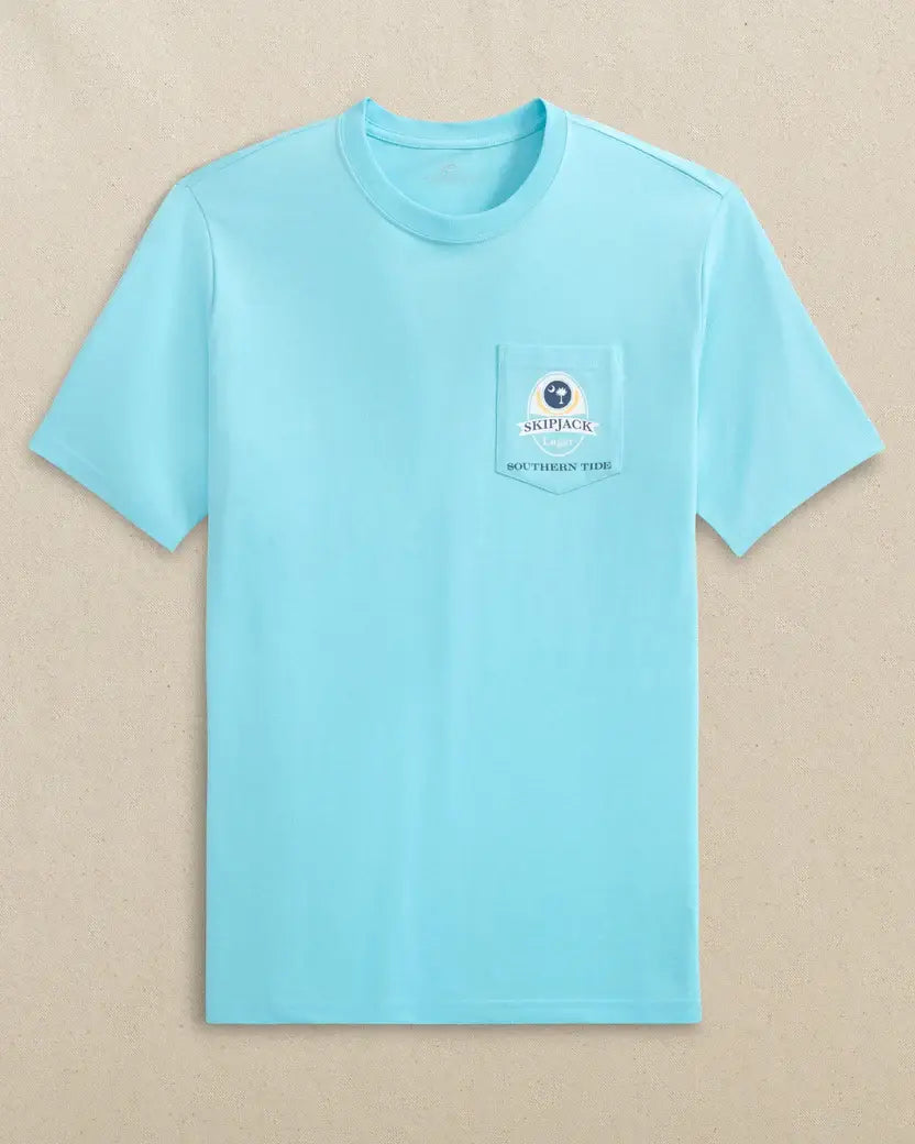 M SS Beach Cheers T-shirt: Tropical Breeze Blue - 3042