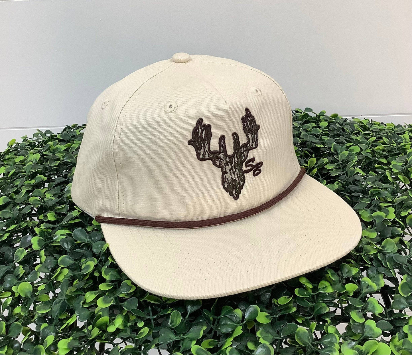SB Camo Deer Hat: Khaki/Brown 7p