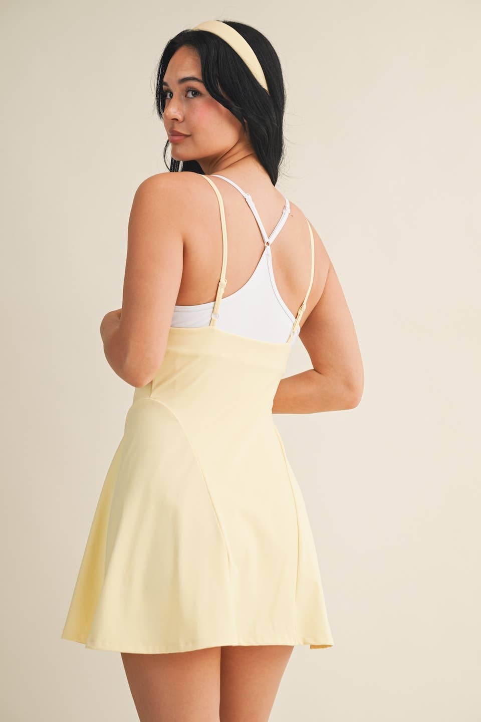 Double Layered Dress: Lemon