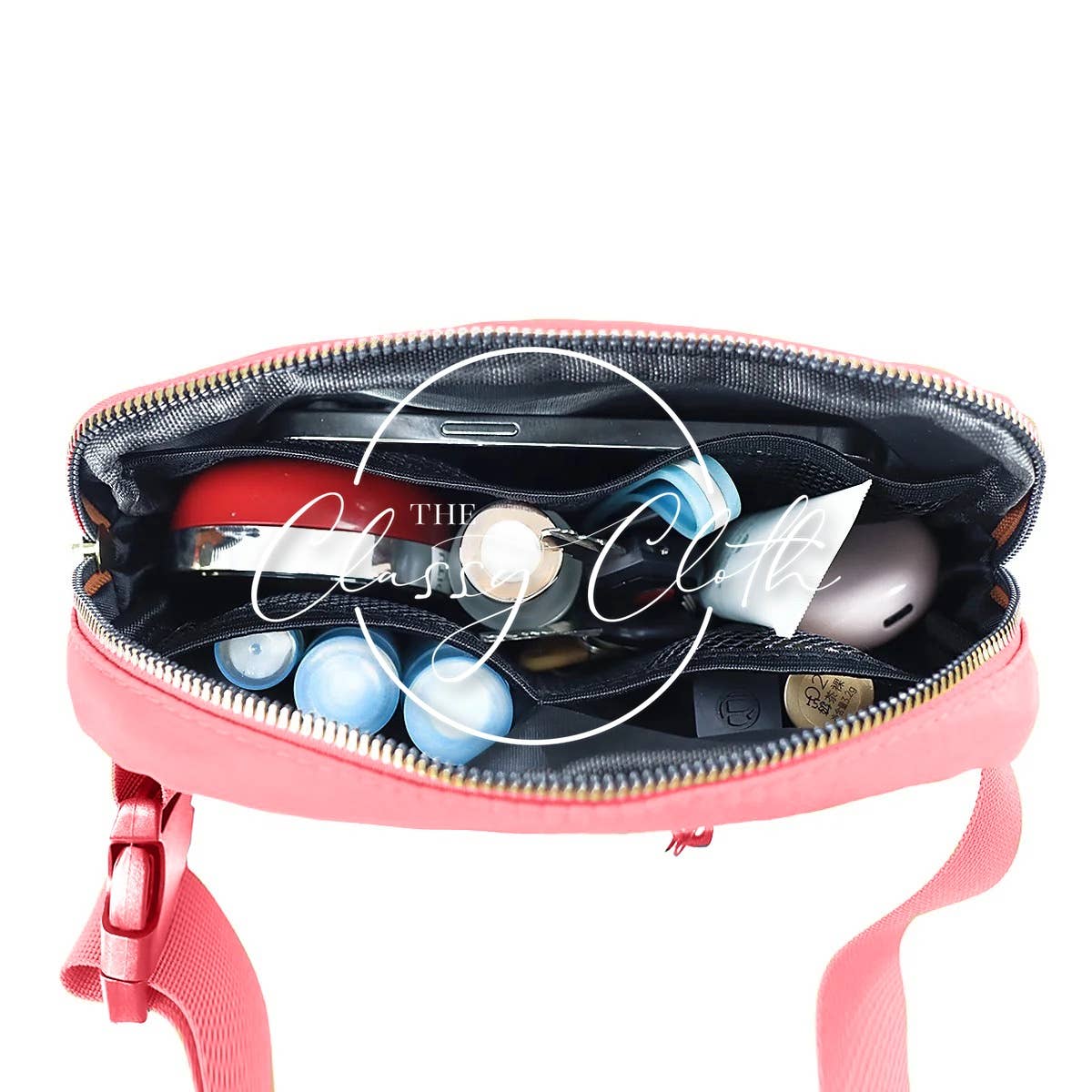 Nylon Belt Bag- Raspberry RTS