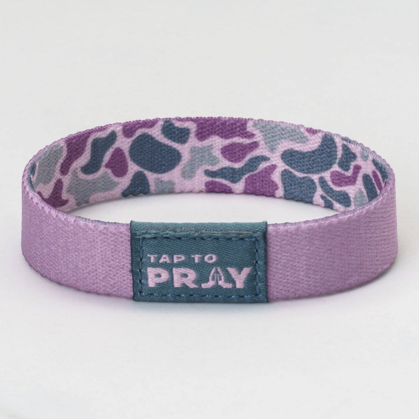 Tap To Pray® Wristband – River Rock Camo - Lilac