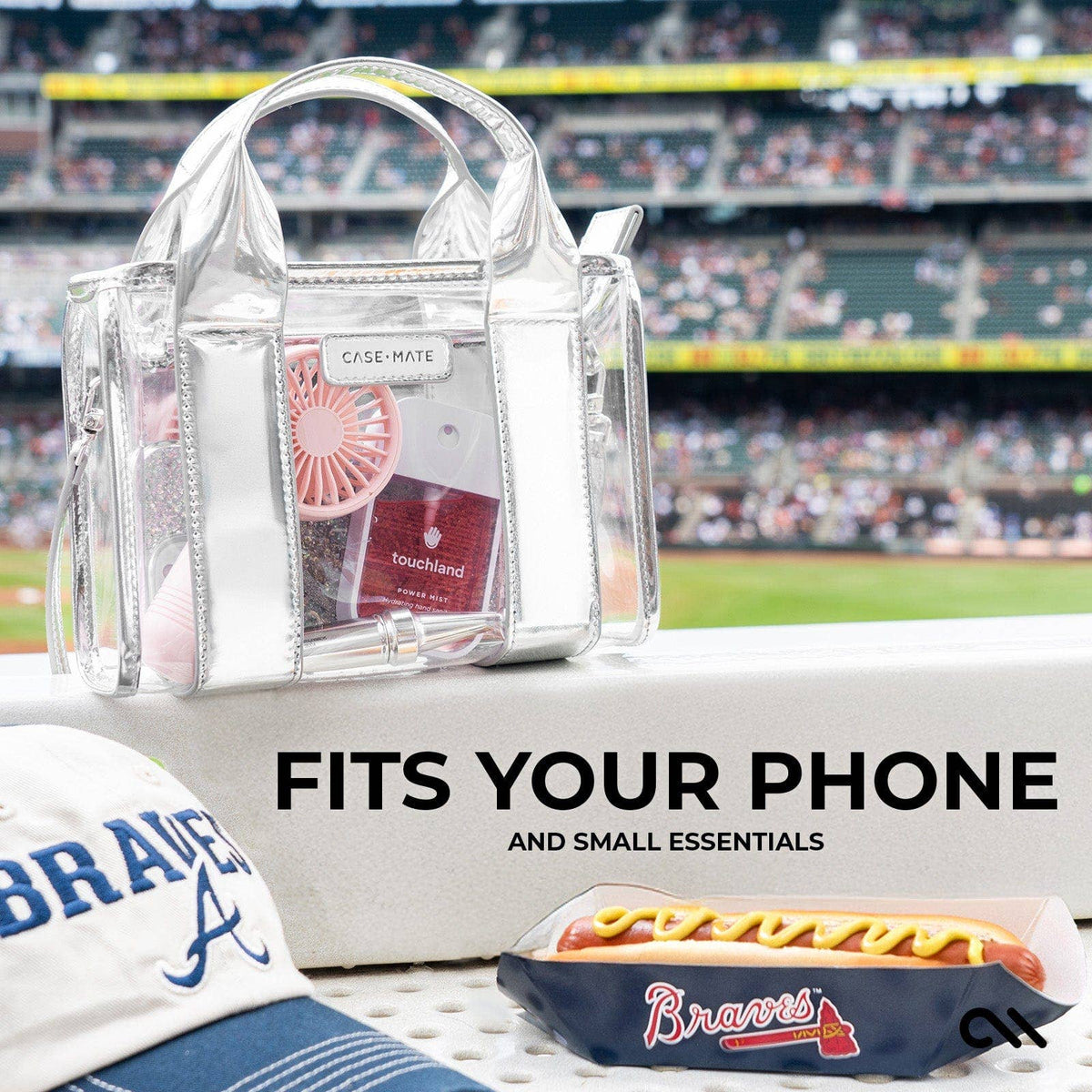 Case-Mate Clear Stadium Bag: Something Navy Twilly
