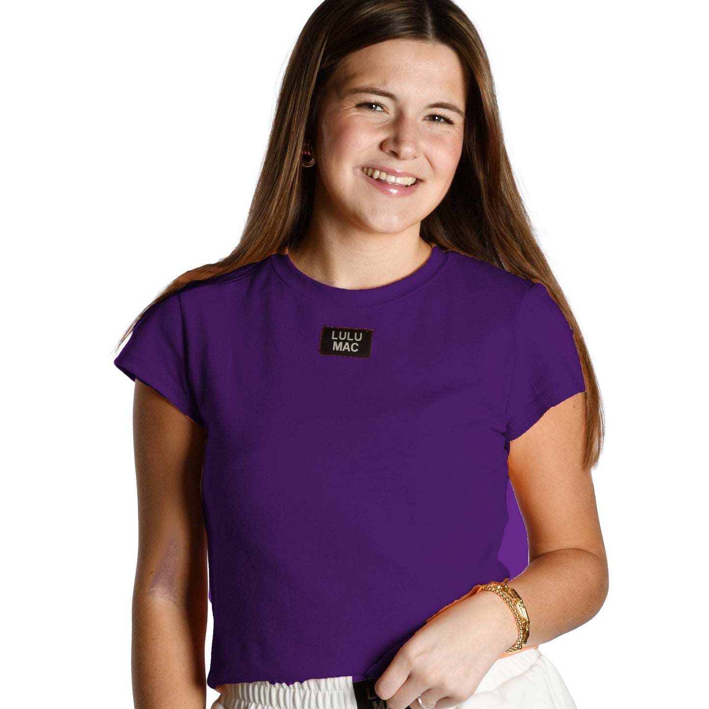 LULU MAC BABY DOLL TOP SS-DEEP PURPLE