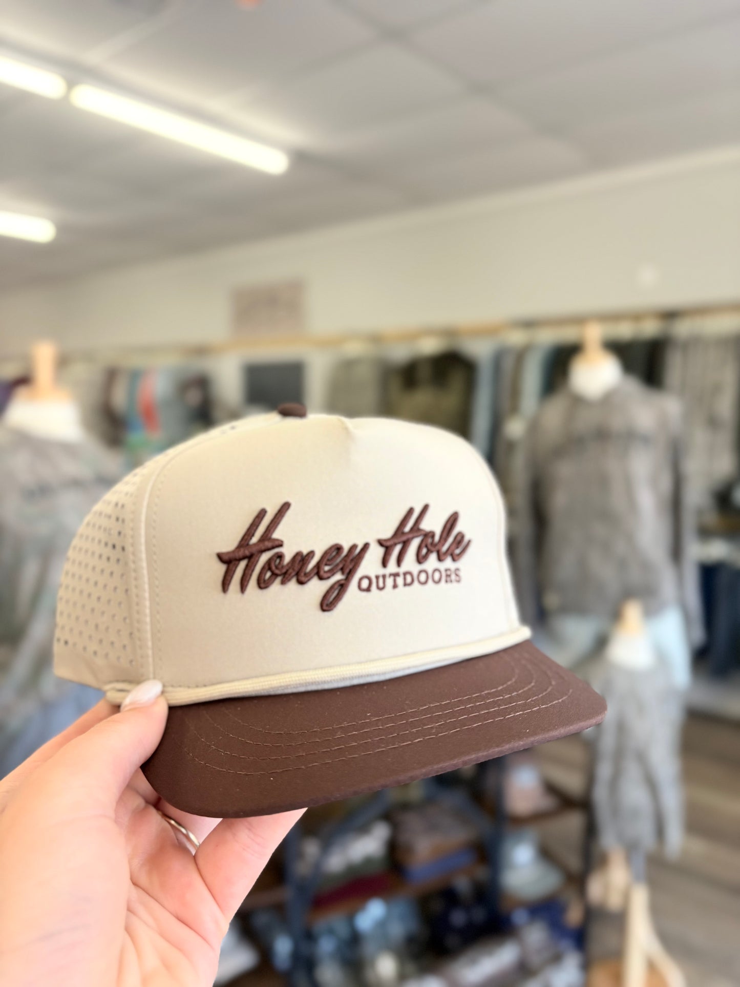 Youth Performance Rope Hat - Tan Brown Bill