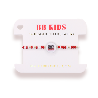 Alabama Logo Flip Bracelet on Color (Kids Size)
