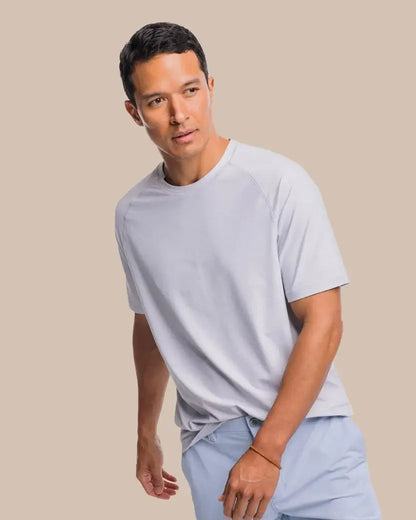 M SS Brrrilliant Perf Tee 2: Platinum Grey - 2942