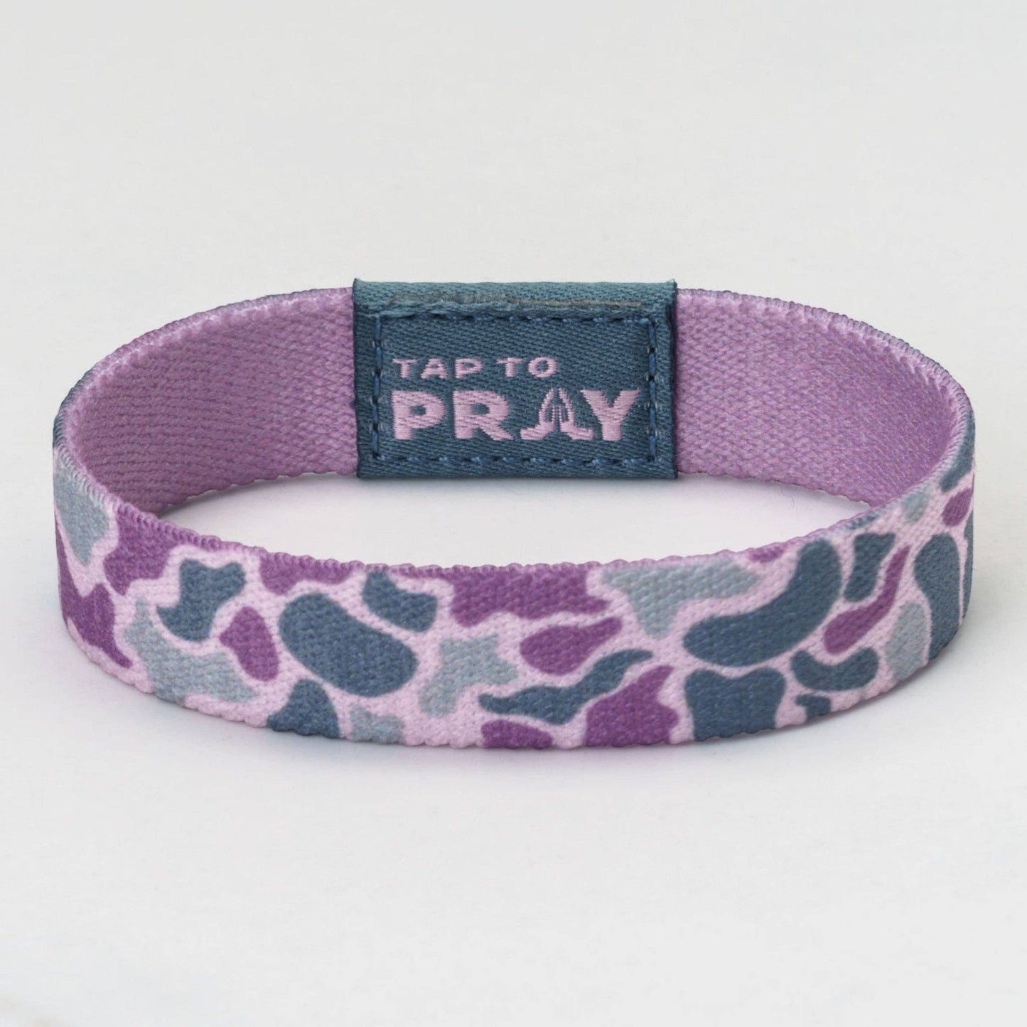 Tap To Pray® Wristband – River Rock Camo - Lilac