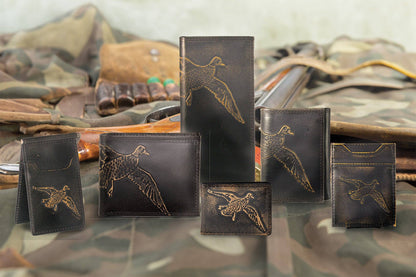 Mallard Burnished Leather Trifold Wallet