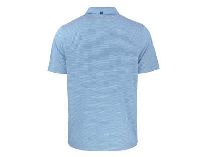 Cutter & Buck Forge Eco Double Stripe Recycled Mens Polo: Hunter/White