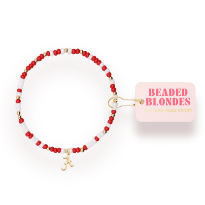 Alabama Logo Charm Bracelet on Color: Standard 6.75 Inch