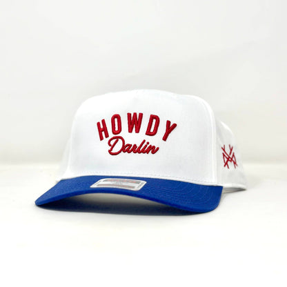 MHC Howdy Darlin Trucker Hat: Red/Natural Otto