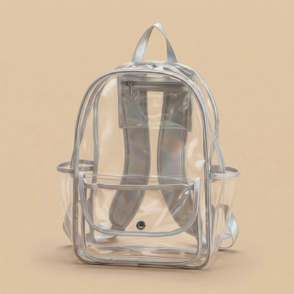 K223 | CLEAR BACKPACK - CLEAR FLAP: Mint