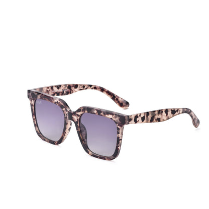 Dani- Women’s Square Sunglasses – Oversized Fall Line: Brown Cheetah