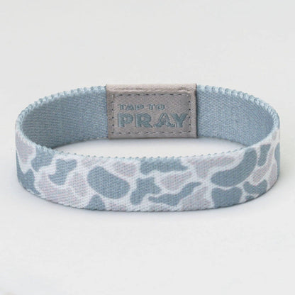 Tap To Pray® Wristband – River Rock Camo - Aspen