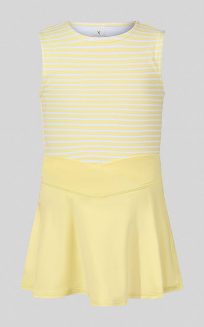 Little Girls Tank, Crossover Skort, Fanny bag Set: DAFFODIL (P#SDW)