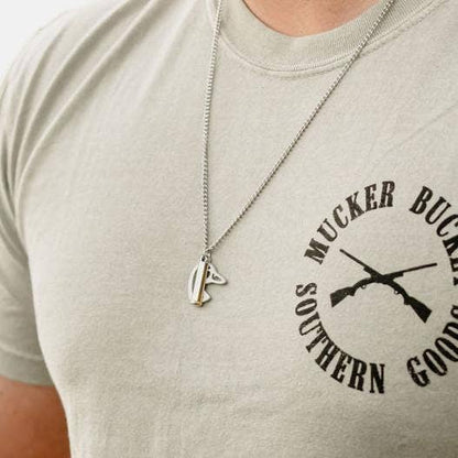 Mallard Duck Shot - Stainless Steel Necklace