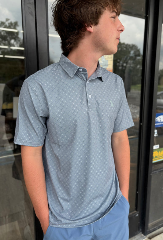 Local Boy Outfitters Dirty Myrtle Polo - Short Game - Gray