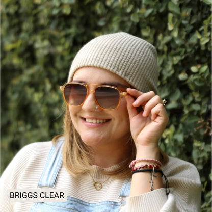 Briggs - Women's Polarized Small/ Medium Aviator: Hot Pink