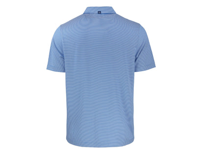 Cutter & Buck Forge Eco Double Stripe Recycled Mens Polo: College Purple/White