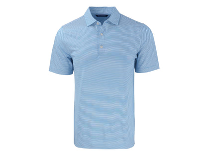 Cutter & Buck Forge Eco Double Stripe Recycled Mens Polo: College Purple/White