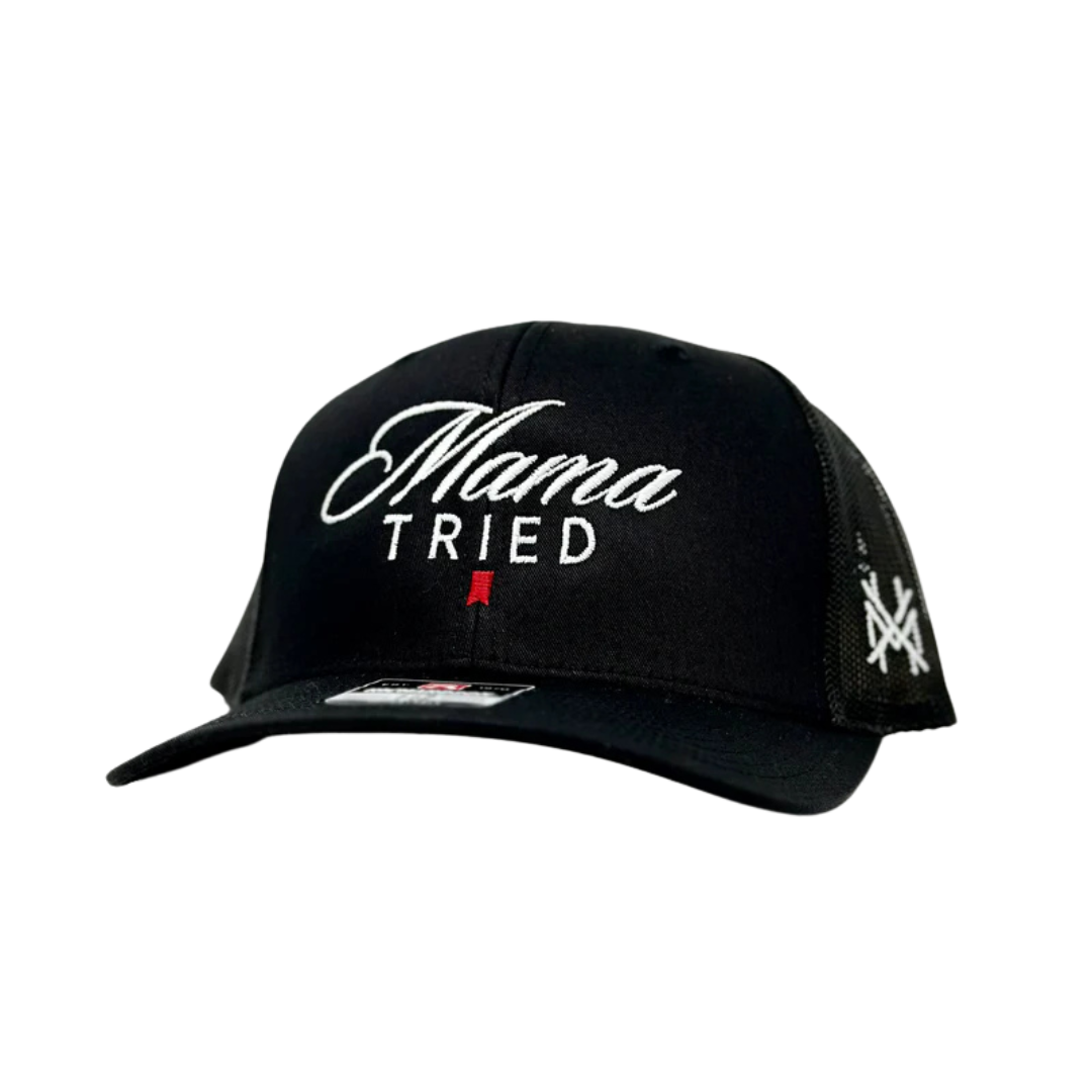 MHC Mama Tried Ultra Trucker Hat: Mossy Oak Breakup Country/Natural Otto