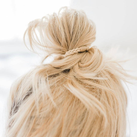 Cutie Bands (Elastic Hair Ties): Braided Golden Blonde
