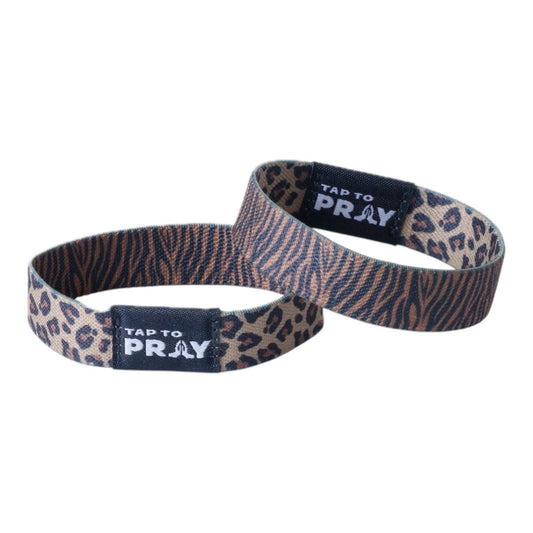 Tap To Pray® Wristband – Safari Leopard