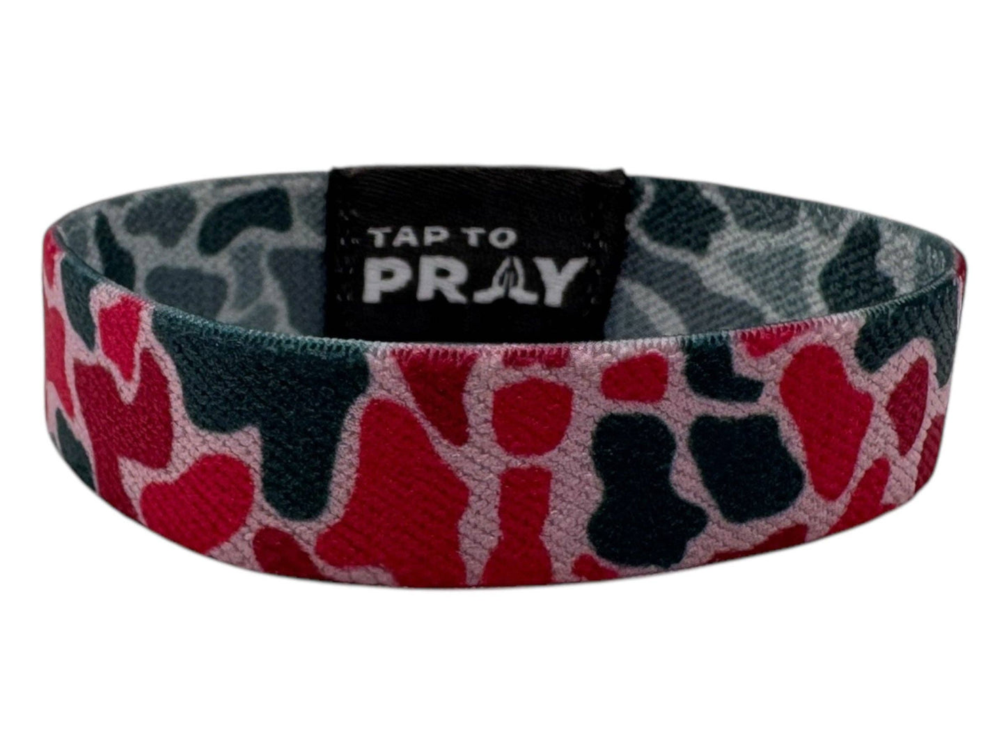 Tap To Pray™ Wristbands - River Rock Camo Pink & Ash: X-Small